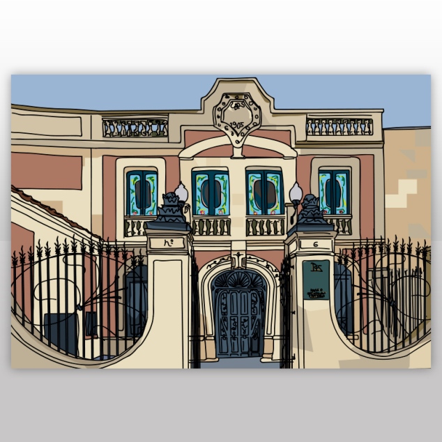 Ilustración de la casa de Lys - Salamanca